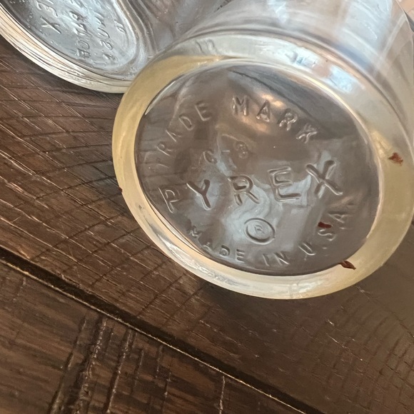 3 vintage pyrex apothecary jars. - Picture 3 of 3